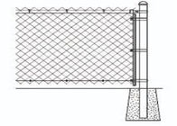 Galvanized Steel Chain Link Fence Tension Band Commercial Grade Multiple Size