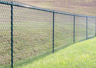 Sports Field / Tennis Court 75x75mm Chain Link Mesh Fence 9 Gauge