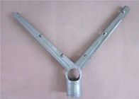 Galvanized V Shape Barbed Wire Extension Arm Six Strands For Security Fence