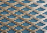 Architectural Facade Cladding Decorative Aluminum Expanded Woven Wire Mesh For Wall