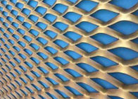 Decorative Aluminum Expanded Metal Mesh Facade Cladding Woven Wire Mesh