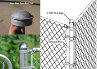 2-3/8&quot; Chain Link Fence Accessories Round Post Cap For Gate Post Corner Post