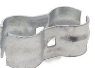 Chain Link 1 3/8&quot; x 1 3/8&quot; Kennel Clamp - Saddle Clamp (Galvanized Pressed Steel)