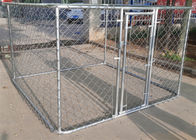 Boxed 10x10x6ft Chain Link Dog Cage Kennel With Door