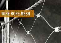 70x120 Anti Corrosive Flexible PVDF Stainless Steel Wire Rope Mesh Fence