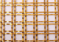 Architectural Woven 0.3mm Decorative Metal Mesh For Building Facade Cladding