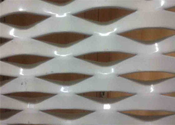 Architectural Facade Cladding Decorative Aluminum Expanded Woven Wire Mesh For Wall