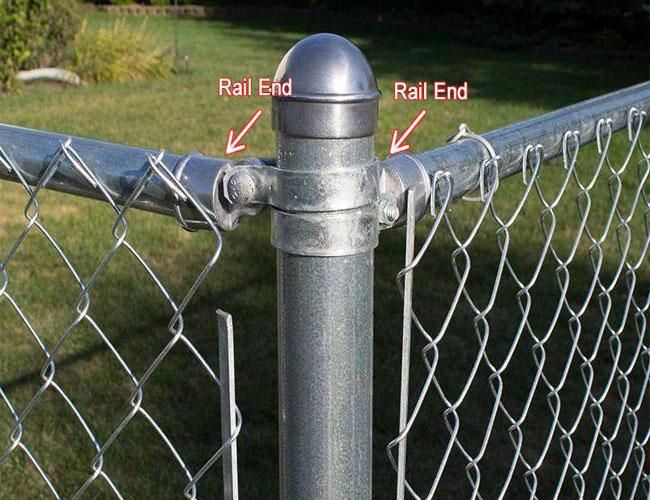 Galvanized Rail End Caps For Galvanized Chain Link Fencing Fittling