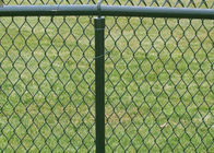 Galvanized PVC Coated Chain Link Fence Wire Mesh For Parks