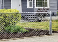 Boundary Wall Galvanized Pvc Coated Wire Mesh Chain Link Fence 60mm