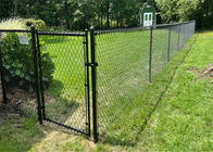 50X50mm PVC Coated Or Galvanized Chain Link Fence For Farm And Power Station