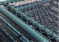Galvanized Steel Wire Chain Link Woven Fence Fabric 11 Gauge With 30 Meters