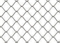 9 Guage Wire 2'' Opening Steel Chain Link Mesh Fencing Wire Fabric For Residential