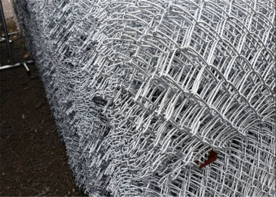 9 Guage Wire 2'' Opening Steel Chain Link Mesh Fencing Wire Fabric For Residential