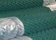 Vinyl Coated Steel Chain Link Mesh Fence Fabric 50FTx4FT For Security