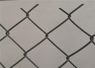Silver Chain Link Fence Fabric 50x50mm Weave Hot Galvanized Steel Wire For Engineering