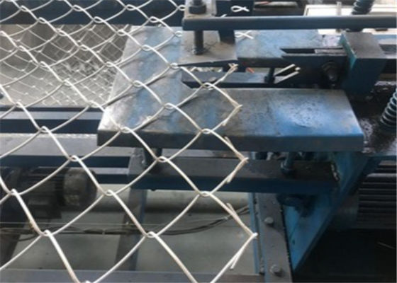 Silver Chain Link Fence Fabric 50x50mm Weave Hot Galvanized Steel Wire For Engineering