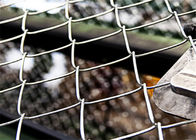 Residential / Commercial Chain Link Mesh Fence Maximum Visibility For Protection