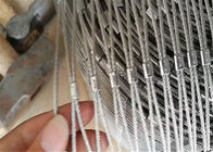 Decorative Wire Rope Mesh Fence , Outdoor Fashion 2.0 mm X Tend Wire Net Mesh