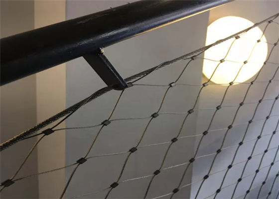 2.0MM Staircase Infill Balustrade Safety Netting Exterior / Interior Decorative Cable Mesh