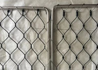 Black Oxide Stainless Steel Wire Rope Mesh Vertical / Horizontal 30x30 Eye Size
