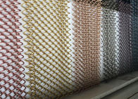 Colorful Stainless Steel Metal Mesh Curtains Diamond Shape for Wall Decoration