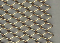 Architectual Decorative Metal Mesh Fence Panels  , Stainless Steel Woven Wire Mesh