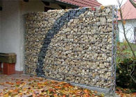 Zinc Coated Welded Wire Gabions Baskets , Stone Filled Wire Cages