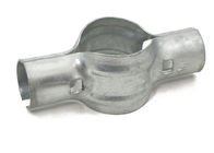 Chain Link 2&quot; [1 7/8&quot; OD] x 2&quot; [1 7/8&quot; OD] Line Rail Clamp - Boulevard Clamp (Galvanized Pressed Steel)