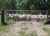 Durable Chain Link Mesh Fence Gate For Animal Deer Ranch Enclosure