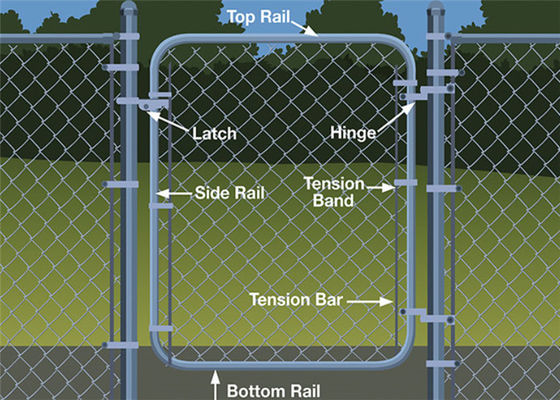 89mm 1-5/8'' Galvanization Steel Chain Link Fence Band