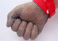 Industrial Cut Resistant Stainless Steel Safety Gloves , chain mail butcher glove