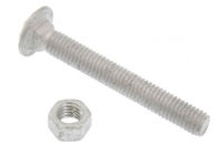 Galvanized Steel Carriage Bolt And Nut 3/8&quot; X 3&quot; For Chain Link Fencing