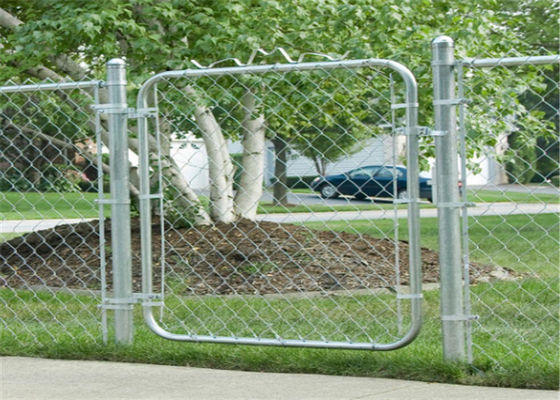 8FT X 50FT Chain Link Fabric Fence With Razor Barbed Wire For High Level Security