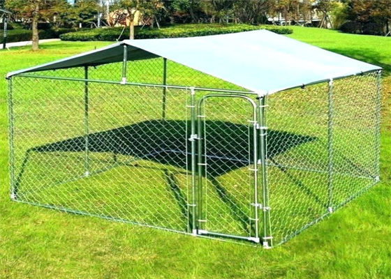 Outdoor 5 X 15 X 6 Wire Dog Kennel Galvanized Material