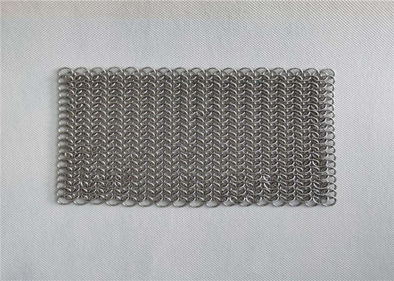 8x8 Inch Stainless Steel Cast Iron Pan Cleaner Chainmail Scrubbers