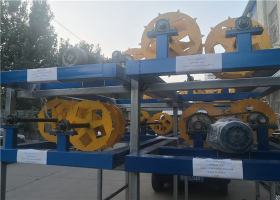 4.5kw 250M2/Hour Automatic Chain Link Fence Machine