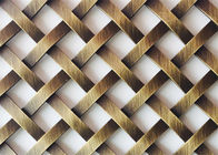 Architectural Woven 0.3mm Decorative Metal Mesh For Building Facade Cladding