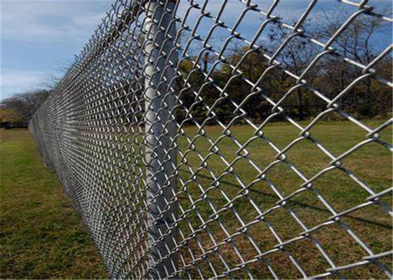 50x50mm 2'' Opening Holes 6ft Chain Link Fence Fabric Size Customized