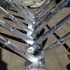 6 Strand Barbed Wire Extension Arms Galvanized Flange Etch Proof