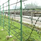 Wall Fence Barbed 3.0mm Thickness Razor Wire Concertina Galvanized / Aluminium