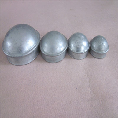 Round Od2-3/8'' Chain Link Fence Post Cap Silver Or Green AntiCorrosion