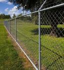 Outdoors Sports Ground SGS Green Chain Link Fence Pvc Coated 2m Height