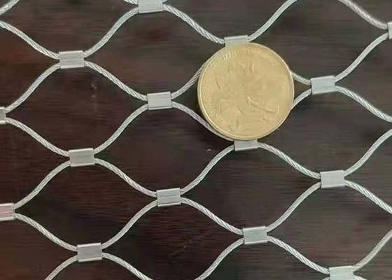2mm Stair Railing Handwoven Ss Steel Wire Rope Mesh