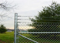 4 Ft X 50 Ft Chain Link Mesh Fence Steel Backyard Home Barrier Border Green Fabric Farm