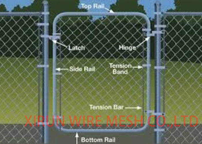 Steel Chain Link Fence Fittings Accessories For Install Security Fence