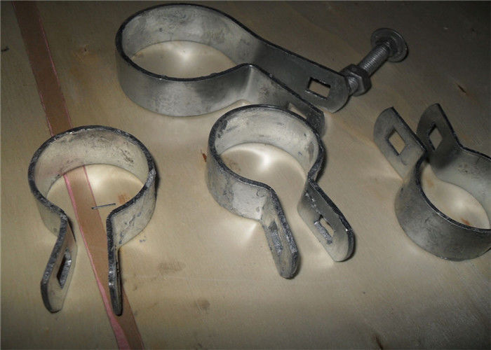 2-1/2&quot; Chain Link Fence Fittings Galvanized Steel Tension Band To Tension Bar