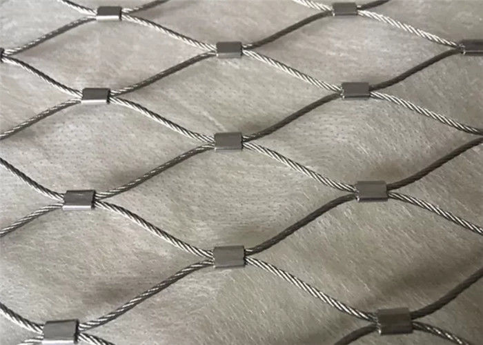 2.0mm Non Toxic Solid Structure Handwoven Flexible Wire Rope Mesh