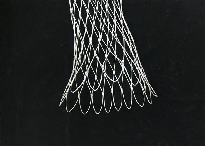 304/316 Ferrule Stainless Steel Wire Rope Mesh For Bag Protector