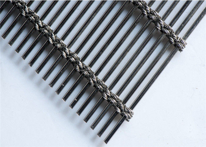 Stainless Steel Decorative Metal Mesh Woven Curtain Wall Facade CE Approved